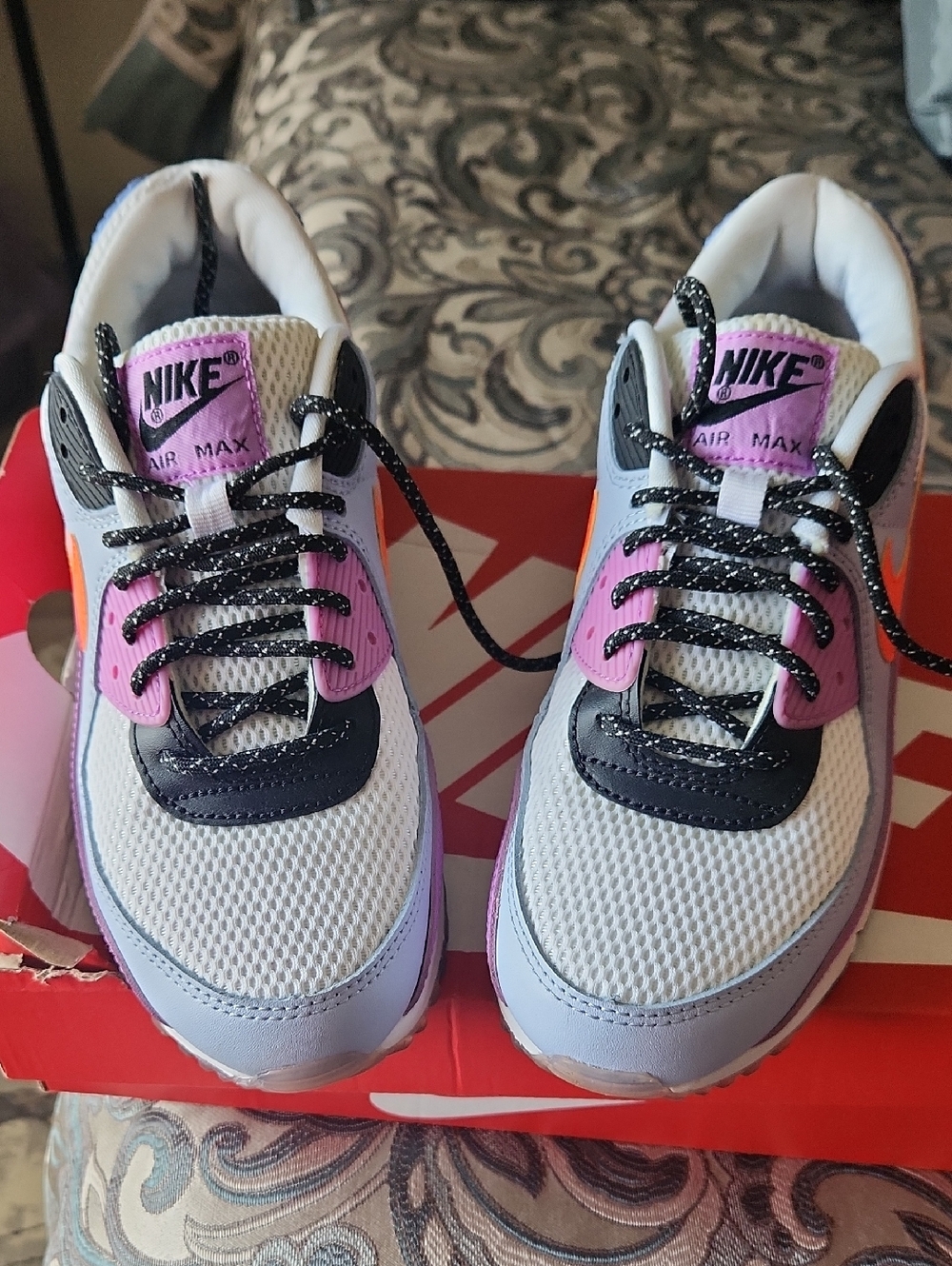 Nike Women’s Air Max White Pink Black Athletic Sneakers